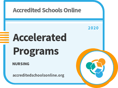 Accelerated Campus Nursing Programs badge